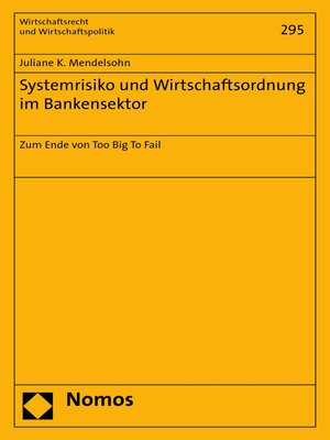 cover image of Systemrisiko und Wirtschaftsordnung im Bankensektor